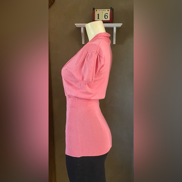 ⭐️FIRM PRICE⭐️ Sweaterworks Silk Blend Knit Top Women’s Size Small, pink - Picture 5 of 8